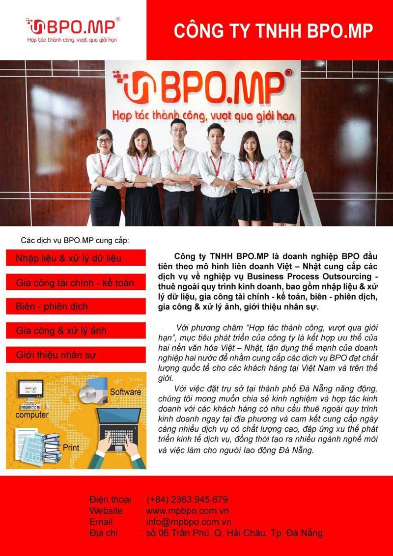 BPO.MP Đăng Tin Trên Tập San Hội Doanh Nhân Trẻ TP. Đà Nẵng