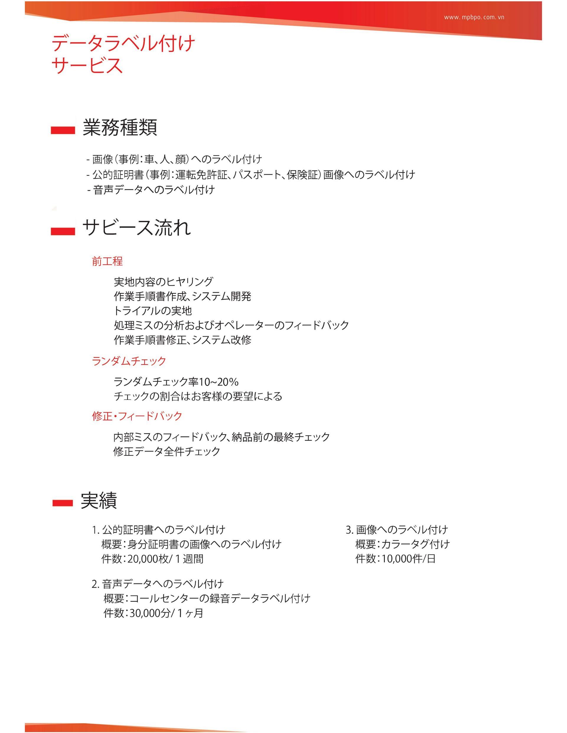 データラベル付けサービス